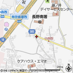 長野県長野市篠ノ井小森704周辺の地図