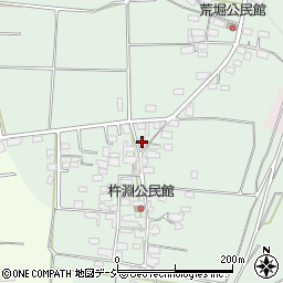 長野県長野市篠ノ井杵淵792-1周辺の地図