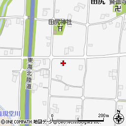 富山県南砺市田尻237周辺の地図