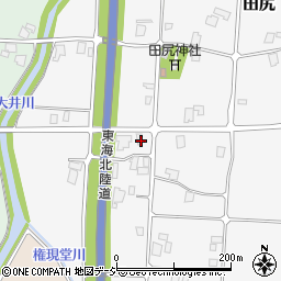 富山県南砺市田尻283周辺の地図