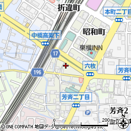 ザ・パーク金沢昭和町駐車場周辺の地図