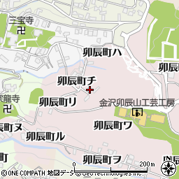 石川県金沢市卯辰町チ13周辺の地図