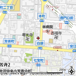 金沢育英センター　金沢本部校周辺の地図