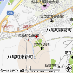 富山県富山市八尾町東新町4067周辺の地図