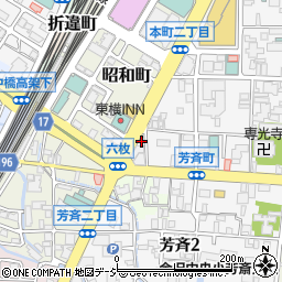 ステーキ＆Ｂａｒ金澤鐵周辺の地図