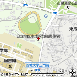 成沢教職員アパート周辺の地図