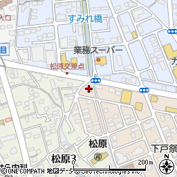 宇都宮八幡山郵便局周辺の地図