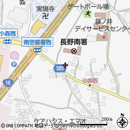 長野県長野市篠ノ井小森551-2周辺の地図