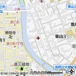 金沢小町周辺の地図