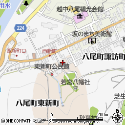 富山県富山市八尾町東新町4050周辺の地図