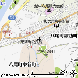 富山県富山市八尾町東新町4051周辺の地図