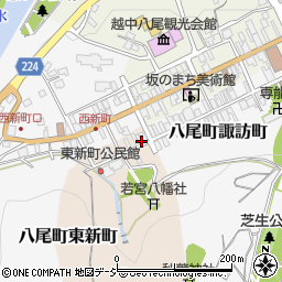富山県富山市八尾町東新町4058-1周辺の地図