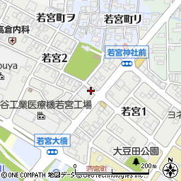 石川県金沢市若宮周辺の地図