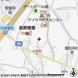 長野県長野市篠ノ井小森603周辺の地図