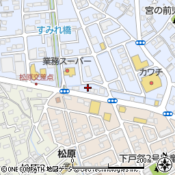 栃木県宇都宮市戸祭町3005-5周辺の地図