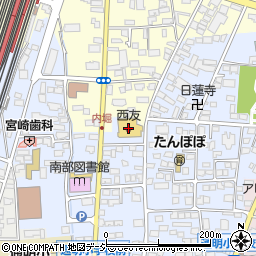 西友篠ノ井店周辺の地図
