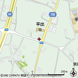宇都宮平出郵便局周辺の地図