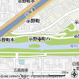 石川県金沢市示野中町ハ周辺の地図
