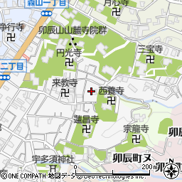 本蔵寺周辺の地図