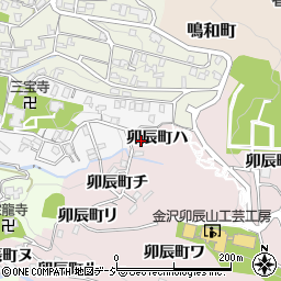 石川県金沢市卯辰町ハ周辺の地図