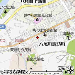 富山県富山市八尾町上新町2711周辺の地図