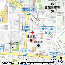 名鉄協商金沢本町第６駐車場周辺の地図