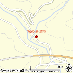 松の湯温泉（吾妻渓谷温泉郷）周辺の地図