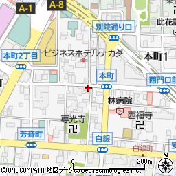 豚大門市場 トンデムンシジャン  金沢駅前店周辺の地図