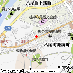 富山県富山市八尾町上新町2724-1周辺の地図