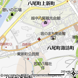 富山県富山市八尾町上新町2724-1周辺の地図