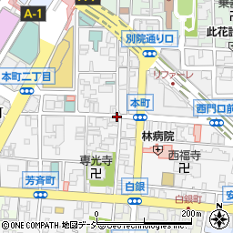 寿司居酒屋 や台ずし 金沢本町周辺の地図