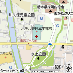 ホテル東日本宇都宮 ハイドパーク周辺の地図