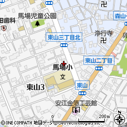 クリーニングロシ東山店周辺の地図