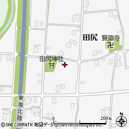 富山県南砺市田尻225周辺の地図