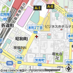 ファミリーマート金沢本町二丁目店周辺の地図