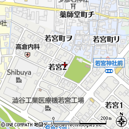 石川県金沢市若宮2丁目周辺の地図