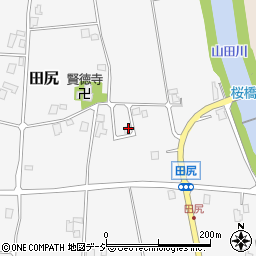 富山県南砺市田尻129周辺の地図