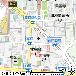 石川県国際交流協会（公益財団法人）　日本語・日本文化研修センター周辺の地図
