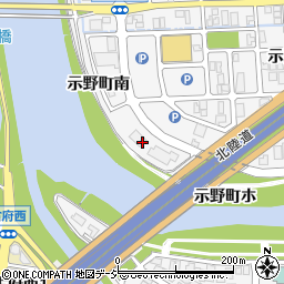 石川県金沢市示野町南168周辺の地図