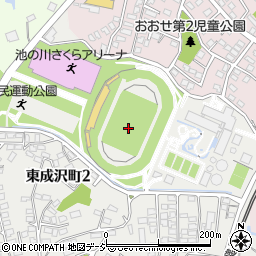 日立市民運動公園陸上競技場周辺の地図