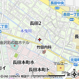 石川県金沢市長田2丁目7周辺の地図