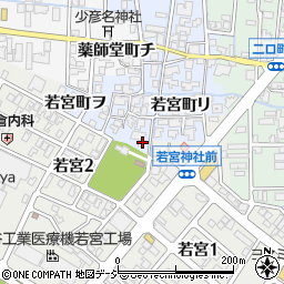 石川県金沢市若宮町リ39周辺の地図