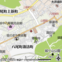 富山県富山市八尾町上新町2664-1周辺の地図