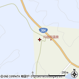 川合田温泉サウナ周辺の地図