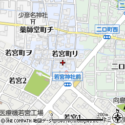 石川県金沢市若宮町リ21周辺の地図
