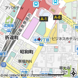 東京アカデミー　公務員専門学院金沢校周辺の地図