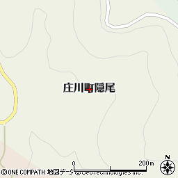 富山県砺波市庄川町隠尾周辺の地図