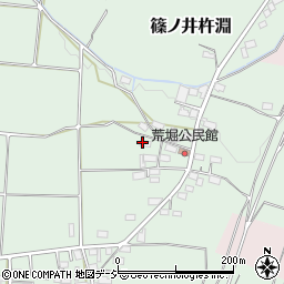 長野県長野市篠ノ井杵淵（荒堀）周辺の地図