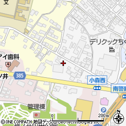 ウエルシア薬局長野篠ノ井小森店周辺の地図