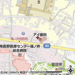 篠ノ井病院職員住宅周辺の地図